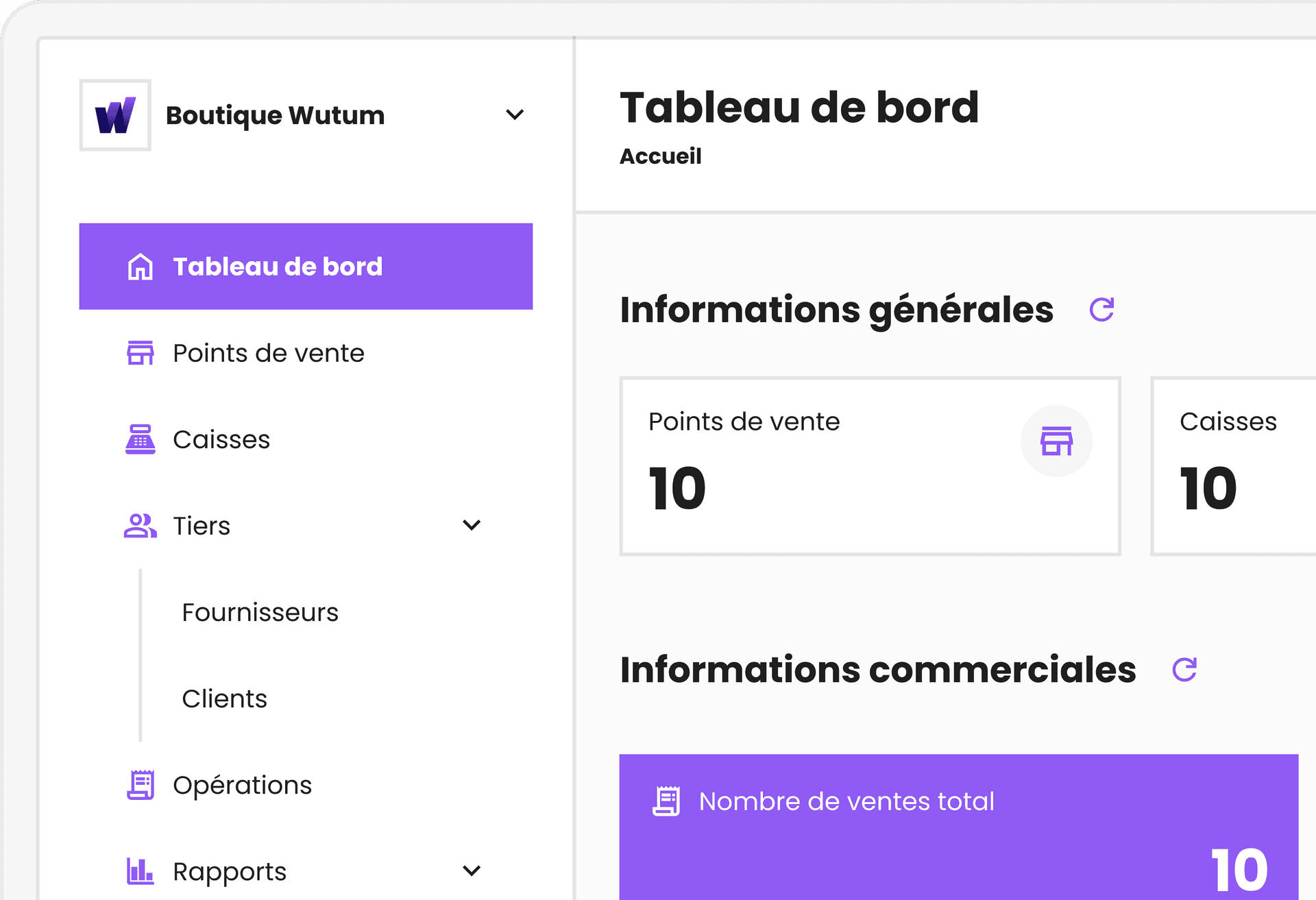 Wutum Dashboard